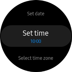 Press Set time.