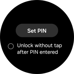 Press Set PIN. Press Set PIN.