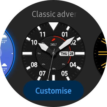 Press Customise.