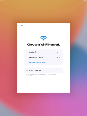 Press the required Wi-Fi network.