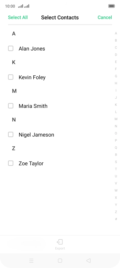 Press Select All. Press Select All.
