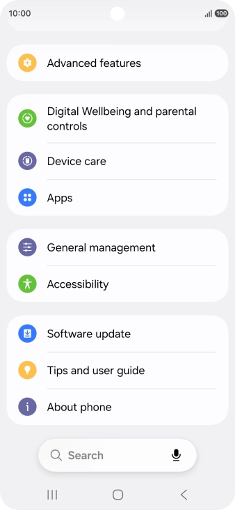 Press Software update. Press Software update.
