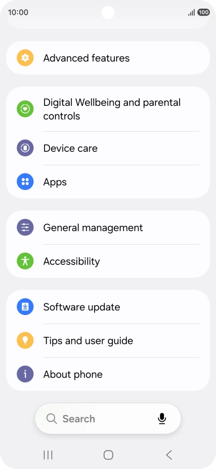 Press Software update. Press Software update.