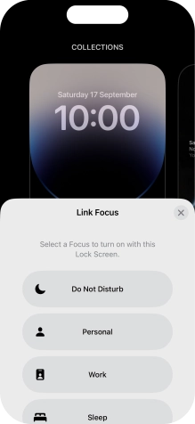 Press the required focus mode. Press the required focus mode.