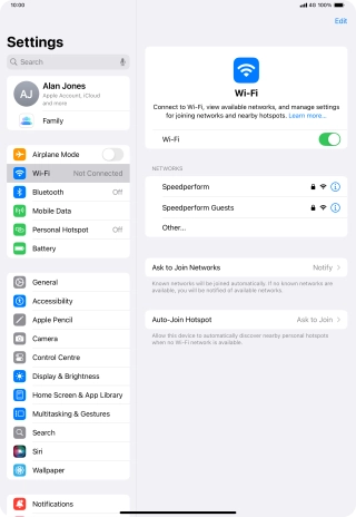 Press the required Wi-Fi network and key in the password for the Wi-Fi network. Press the required Wi-Fi network and key in the password for the Wi-Fi network.
