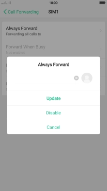 Press Disable.