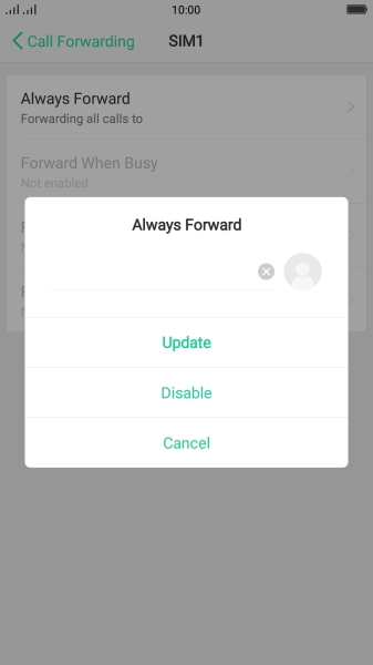 Press Disable.