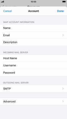 Press SMTP.