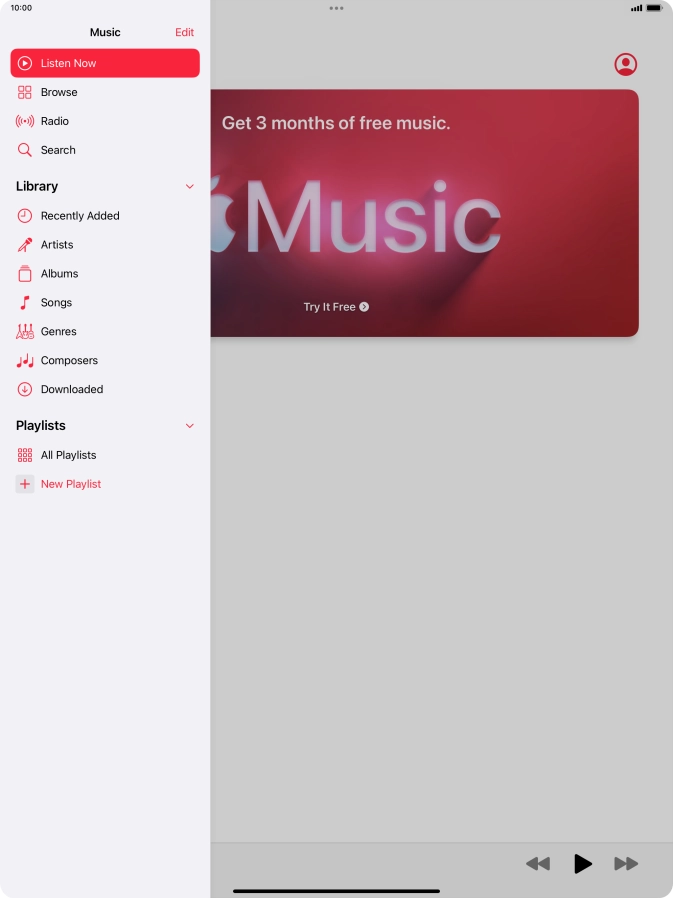 Press New Playlist.