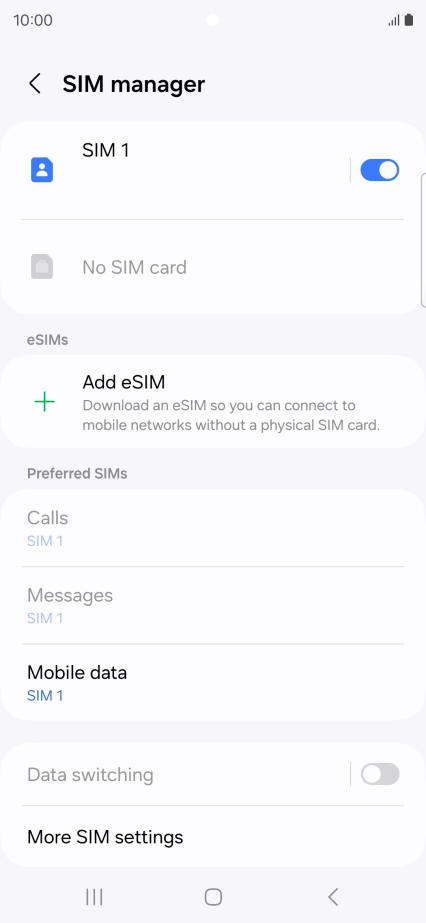 Press Add eSIM.