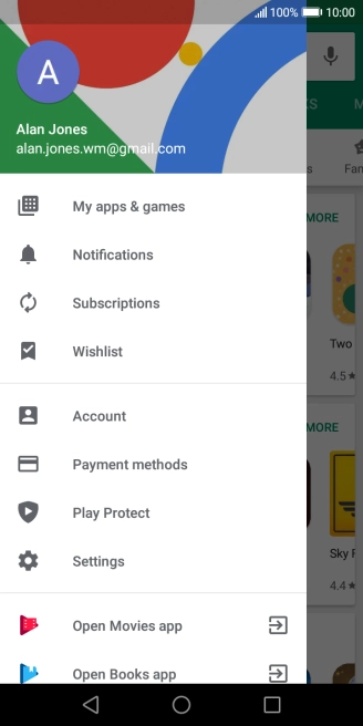 Press My apps & games.