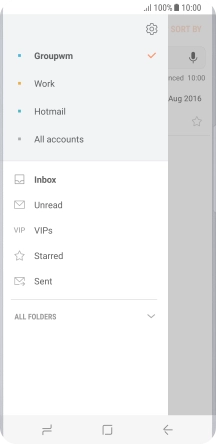 Press the settings icon. Press the settings icon.