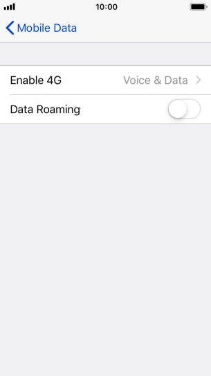 Press Enable 4G. Press Enable 4G.