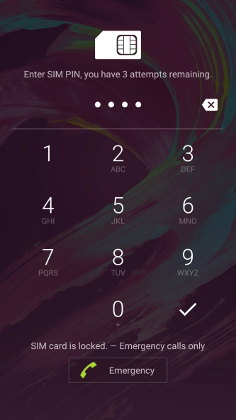 If you're asked to key in your PIN, do so and press the confirm icon.