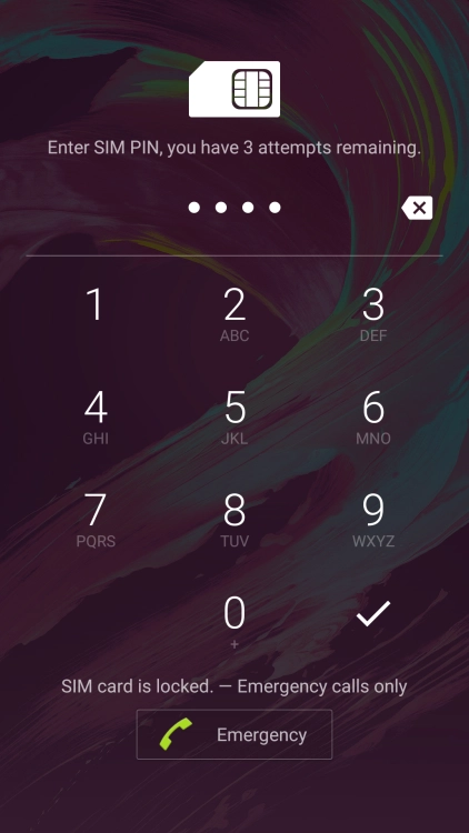 If you're asked to key in your PIN, do so and press the confirm icon.