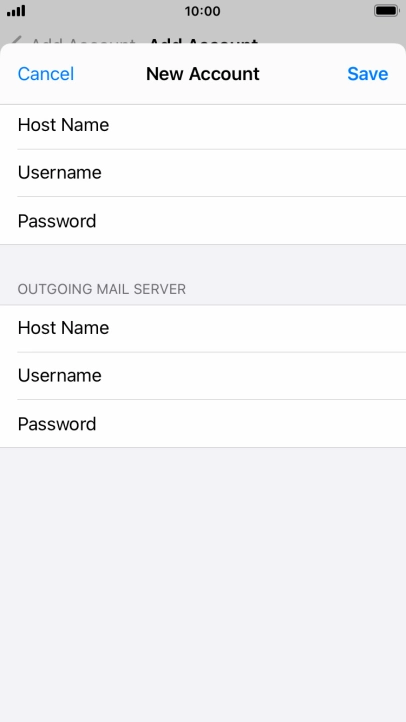 Press Save. Your email account has now been set up. To select more settings for incoming and outgoing server, proceed with the following steps.