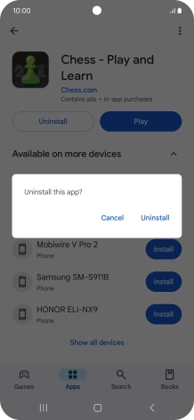 Press Uninstall. Press Uninstall.