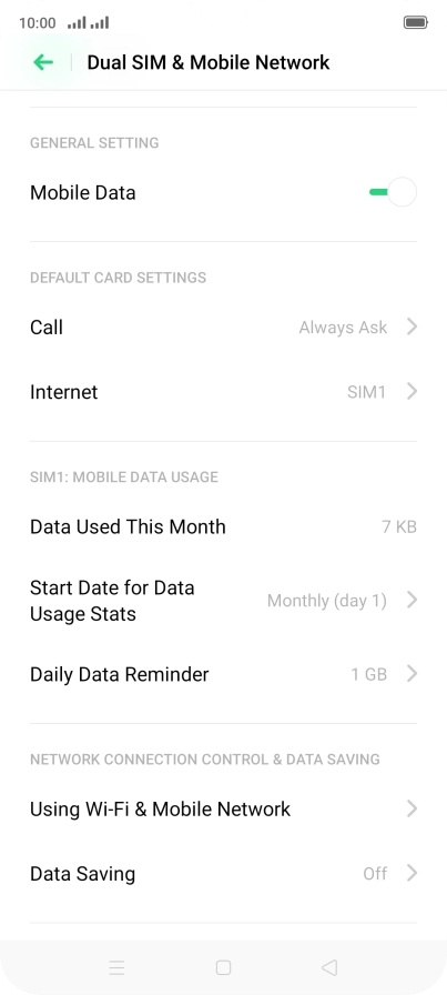 Press Using Wi-Fi & Mobile Network. Press Using Wi-Fi & Mobile Network.