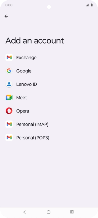 Press Google.