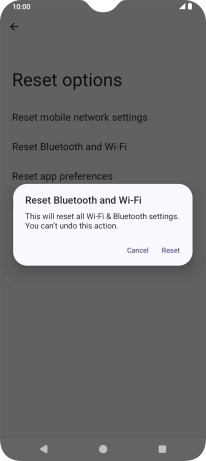 Press Reset. Press Reset.