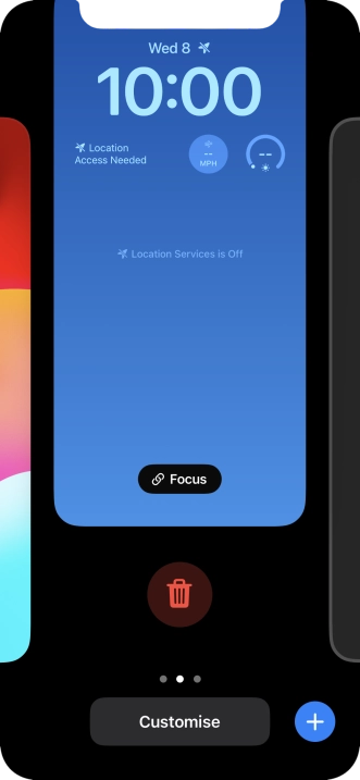 Press the delete icon. Press the delete icon.