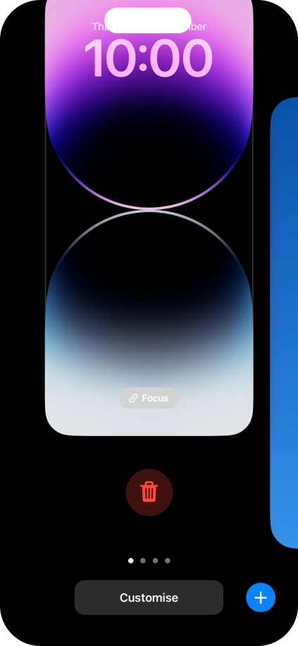 Press the delete icon. Press the delete icon.