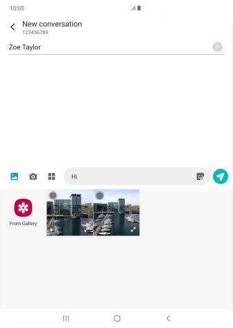 Press From Gallery and go to the required folder. Press From Gallery and go to the required folder.