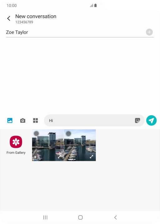 Press From Gallery and go to the required folder. Press From Gallery and go to the required folder.