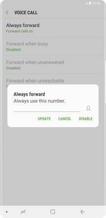 Press DISABLE.
