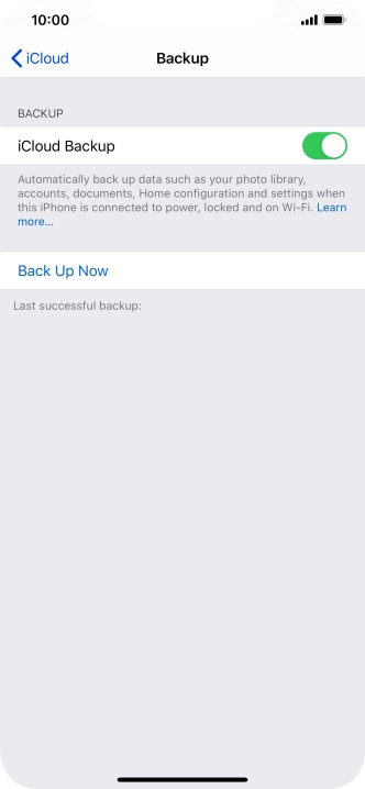 Press Back Up Now and wait while the phone memory is backed up. Press Back Up Now and wait while the phone memory is backed up.