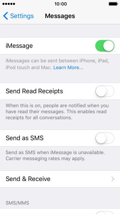 Press the indicator next to Press the indicator next to