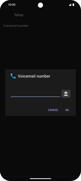 Key in (prefix) 5 (your phone number) and press OK.