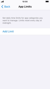 Press Add Limit.