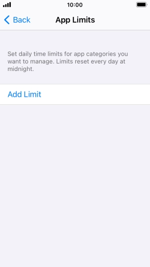Press Add Limit.