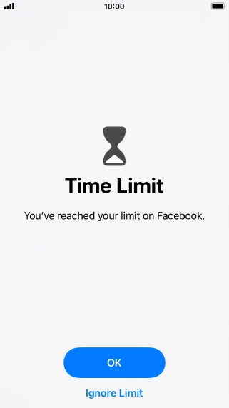 Press Ignore Limit.