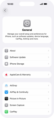 Press Software Update. If a new software version is available, it's displayed. Follow the instructions on the screen to update the phone software.