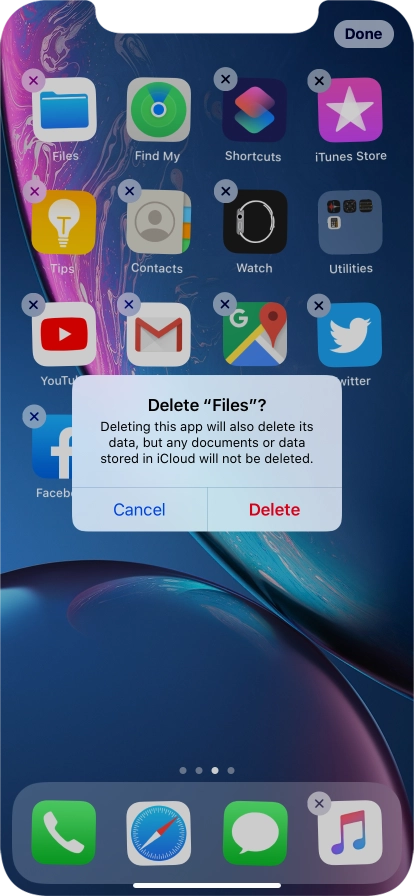 Press Delete. Press Delete.