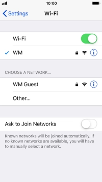 Press the Home key to return to the home screen.