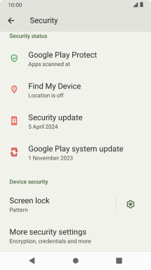 Press Screen lock and key in the current phone lock code. Press Screen lock and key in the current phone lock code.