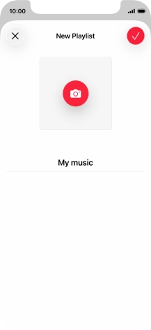 Press the confirm icon.