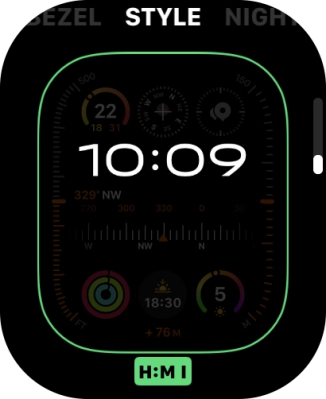 Press the Digital Crown twice to return to the home screen.
