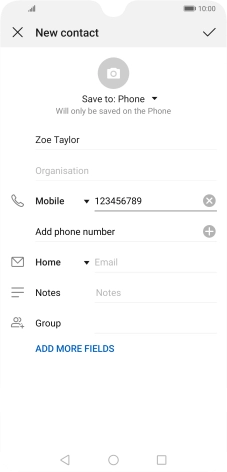 Press the confirm icon. Press the confirm icon.