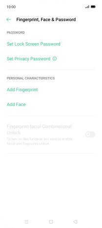 Press Add Fingerprint. Press Add Fingerprint.