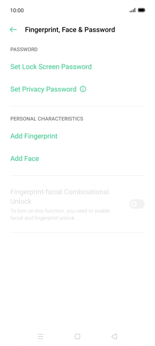 Press Add Fingerprint. Press Add Fingerprint.