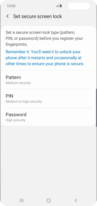 Press the required phone lock code and follow the instructions on the screen to create an additional phone lock code. Press the required phone lock code and follow the instructions on the screen to create an additional phone lock code.
