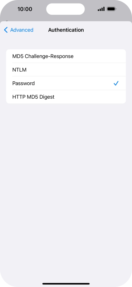 Press Password.