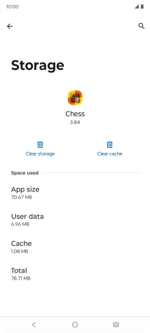 Press Clear cache.