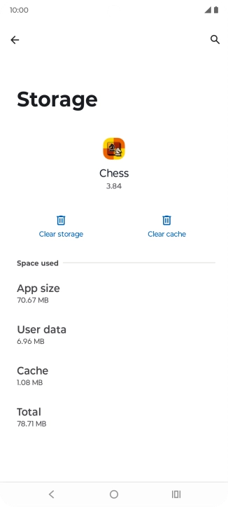Press Clear cache.