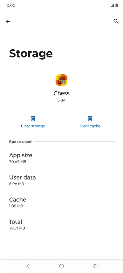 Press Clear cache.