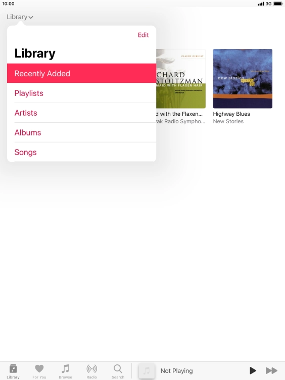 Press Playlists.